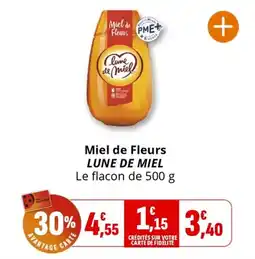 Coccinelle Supermarché Miel de fleurs lune de miel offre