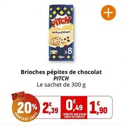 Coccinelle Supermarché Brioches pépites de chocolat pitch offre