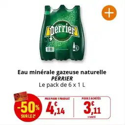 Coccinelle Supermarché Eau minérale gazeuse naturelle perrier offre