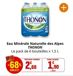 Coccinelle Supermarché Eau minérale naturelle des alpes thonon offre