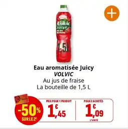 Coccinelle Supermarché Eau aromatisée juicy volvic offre
