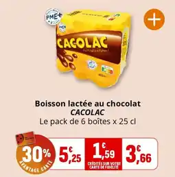 Boisson lactée au chocolat cacolac