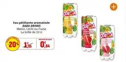Coccinelle Supermarché Eau pétillante aromatisée dada drinks offre
