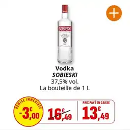 Coccinelle Supermarché Vodka sobieski offre