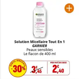 Coccinelle Supermarché Solution micellaire tout en 1 garnier offre