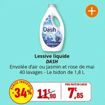 Coccinelle Supermarché Lessive liquide dash offre