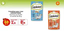 Coccinelle Supermarché Friandises pour chat catisfactions offre