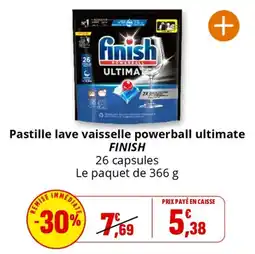 Coccinelle Supermarché Pastille lave vaisselle powerball ultimate finish offre