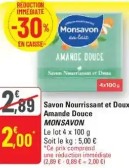MONSAVON Savon Nourrissant et Doux Amande Douce