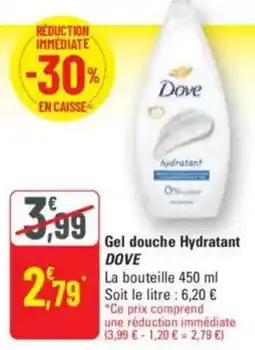 G20 DOVE Gel douche Hydratant offre