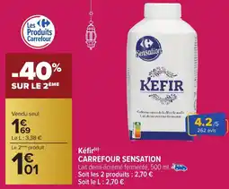 Carrefour Market Kéfir carrefour sensation offre