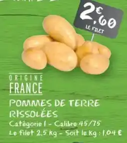 G20 Pommes de terre rissolées offre
