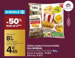 Carrefour Market Chiken tenders format familial isla mondial offre