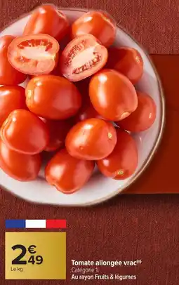 Carrefour Market Tomate allongée vrac offre
