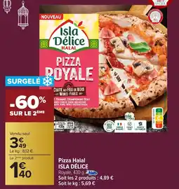 Carrefour Market Pizza halal isla délice offre