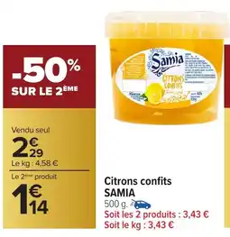 Carrefour Market Citrons confits samia offre