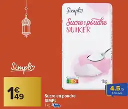 Carrefour Market Sucre & poudre suiker offre