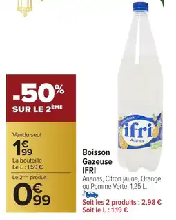 Carrefour Market Boisson gazeuse ifri offre