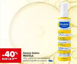 Carrefour maPara parapharmacie Gamme solaire mustela offre