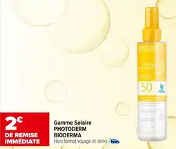 Carrefour maPara parapharmacie Gamme solaire photoderm bioderma offre