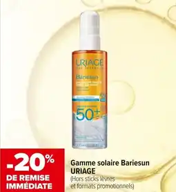 Carrefour maPara parapharmacie Gamme solaire bariesun uriage offre