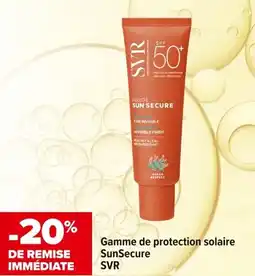 Carrefour maPara parapharmacie Gamme de protection solaire sunsecure svr offre