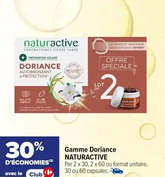 Carrefour maPara parapharmacie Gamme doriance naturactive offre