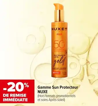 Carrefour maPara parapharmacie Gamme sun protecteur nuxe offre