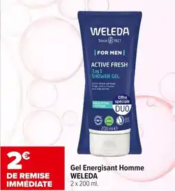 Carrefour maPara parapharmacie Gel energisant homme weleda offre