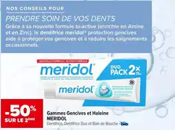 Carrefour maPara parapharmacie Gammes gencives et haleine meridol offre