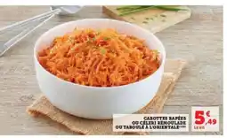 Super U Carottes Râpées ou Céleri Rémoulade ou Taboulé à l'Orientale offre