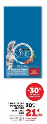 Super U Purina One Bifensis Croquettes offre