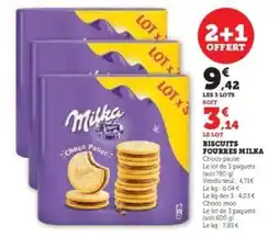 Super U Biscuits Fourrés Milka offre