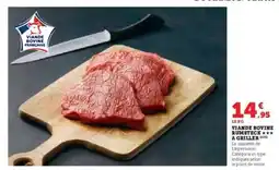 Super U Viande bovine : rumsteck*** à griller offre