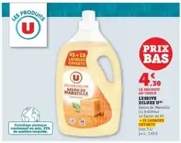 Super U Lessive liquide Savon de Marseille offre