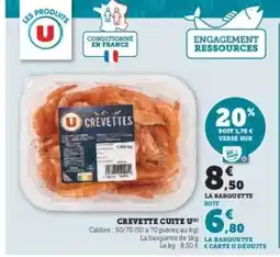 Super U Crevette Cuite U offre