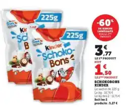 Super U SCHOKOBONS KINDER offre