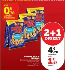 Super U Monster Munch original offre