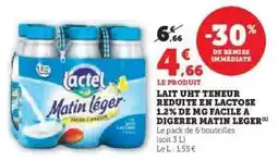 Super U Lactel Matin Léger offre