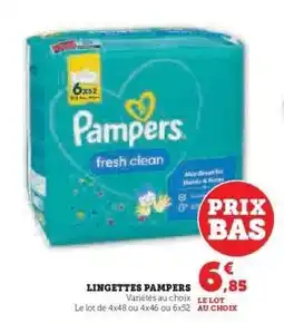 Super U Lingettes Pampers offre