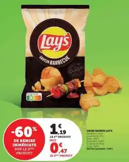 Super U Chips Saveur Lay's offre