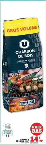 Super U Charbon de Bois U offre