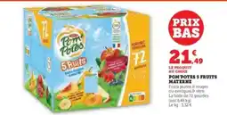 Hyper U POM'POTES 5 FRUITS MATERNE offre