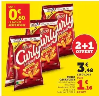 Hyper U Curly cacahuète offre