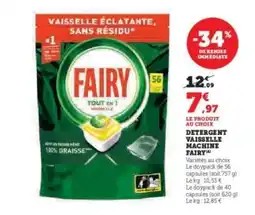 Hyper U Detergent Vaisselle Machine Fairy offre