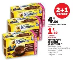 Hyper U PETITS POTS DE CREME LA LAITIERE offre