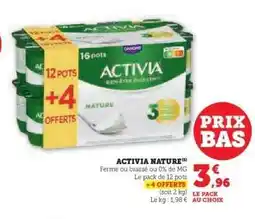 Hyper U Activia Nature offre