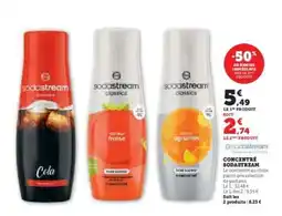 Hyper U Concentré Sodastream offre