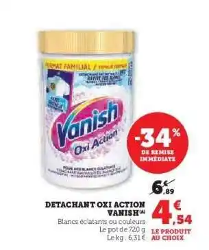 Hyper U Détachant Oxi Action Vanish offre