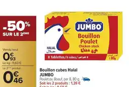 Carrefour Market Bouillon cubes Halal JUMBO offre